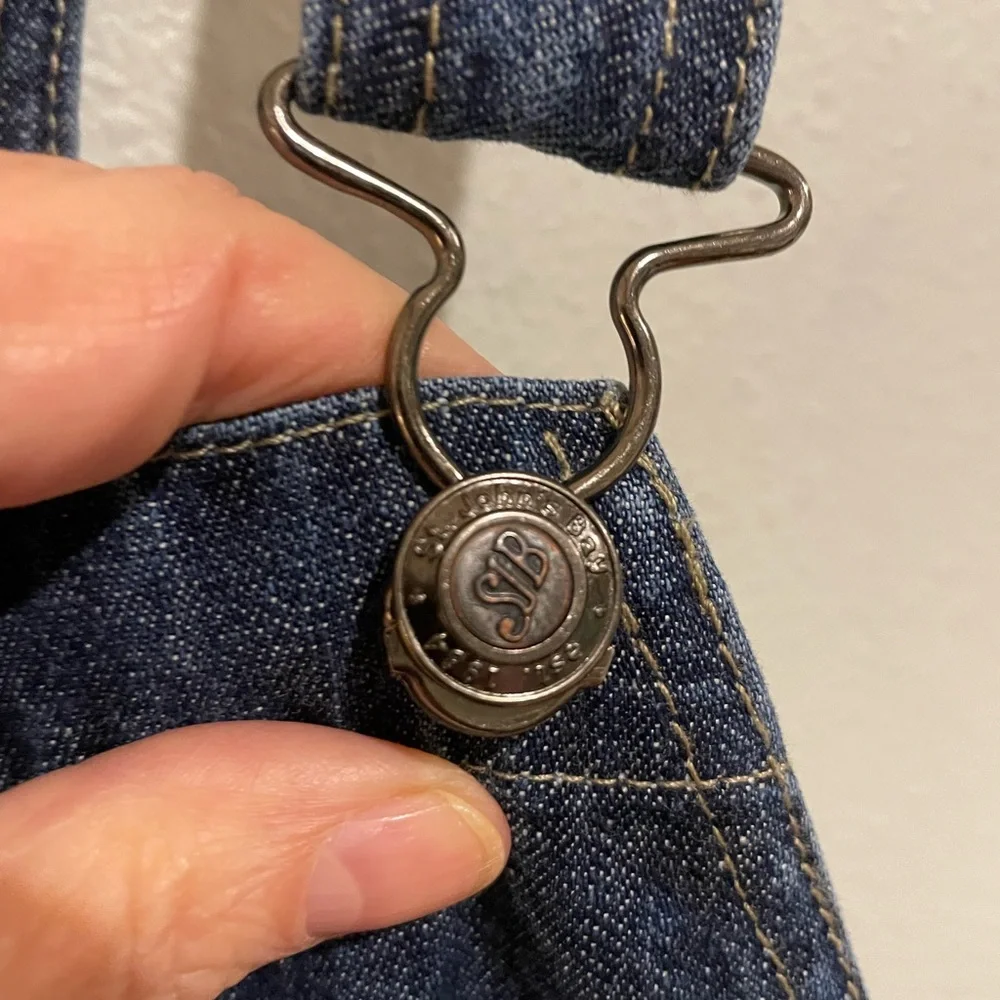 Women’s St John’s Bay Blue Denim Overalls - Picture 3 of 5